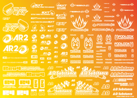 Sponsor Logo Decal 02S White(1pc)