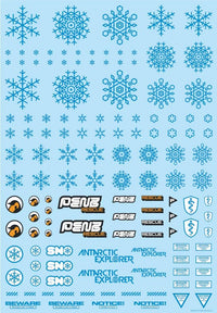 Snow Decal Blue(1pc)