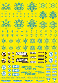 Snow Decal Blue(1pc)
