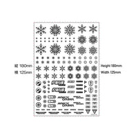 Snow Decal Silver(1pc)