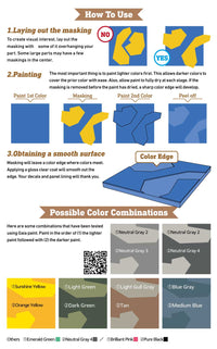 Precut Masking for Splinter Camouflage (Each 2 Total 4pcs)