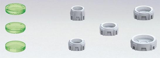 Non Scale Builders' Parts: MS Sight Lens 3 (Green Vr) - USA Gundam Store
