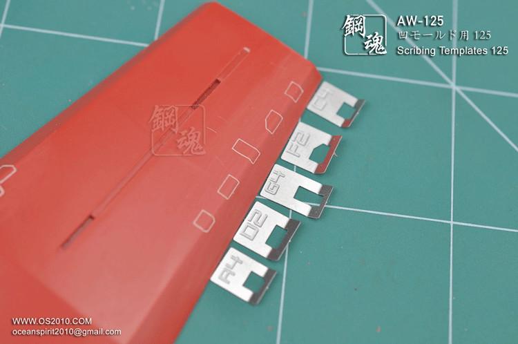 Steel Spirit AW-125 Scribing Templates / Stencil