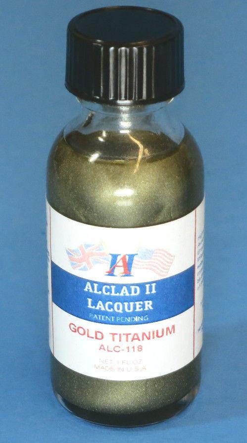 Alclad II 1oz. Bottle Titanium Gold Lacquer ALC-118