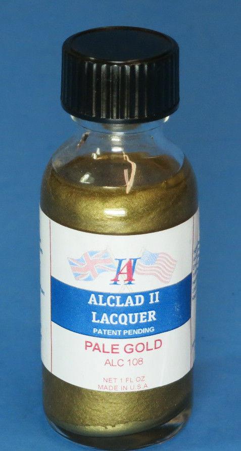 Alclad II 1oz. Bottle Pale Gold Lacquer ALC-108