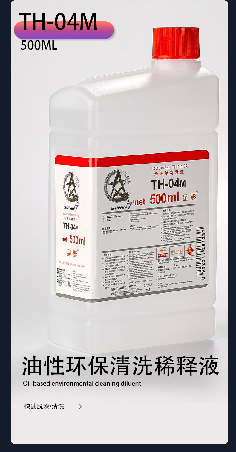 Sunin Thinner TH-04M: Airbrush Cleaner (500ML)