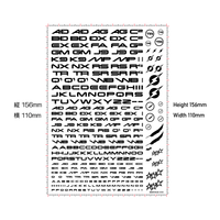 TR Decal 3 Alphabet Silver(1pc)