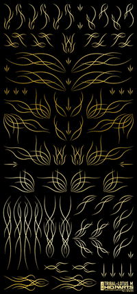 Tribal Lotus M Gold(1pc)