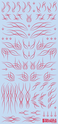 Tribal Lotus M Red(1pc)