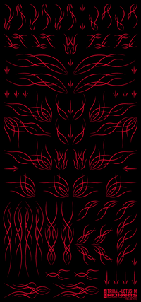 Tribal Lotus M Red(1pc)