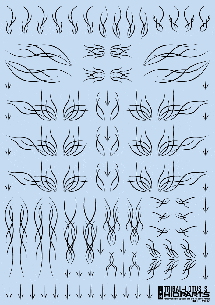 Tribal Lotus S Black(1pc)