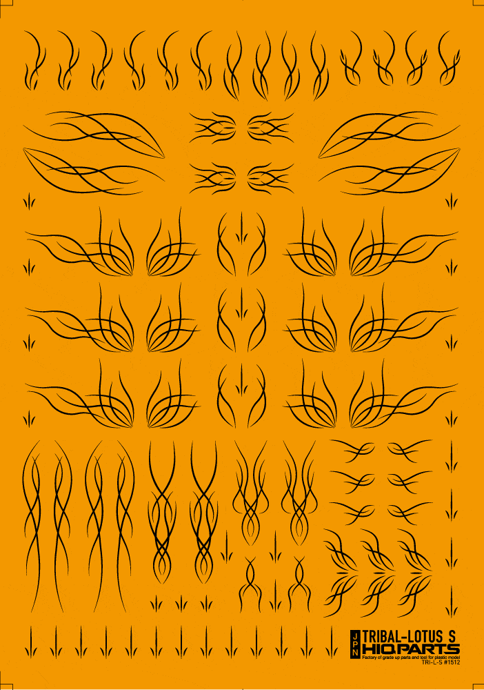 Tribal Lotus S Black(1pc)