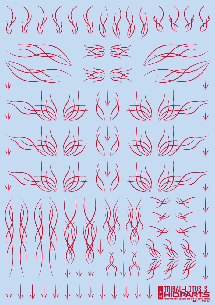 Tribal Lotus S Red(1pc)