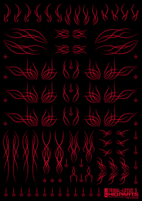 Tribal Lotus S Red(1pc)