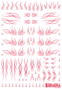 Tribal Lotus S Red(1pc)