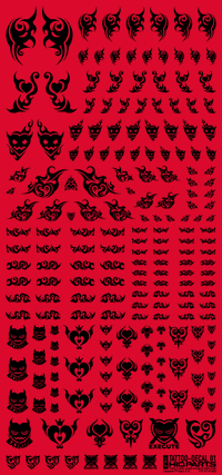 Tattoo Decal 01 "Heart" Black(1pc)