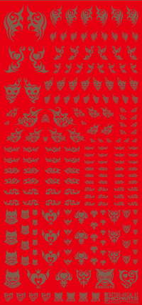 Tattoo Decal 01 "Heart" Clear Black(1pc)