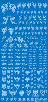 Tattoo Decal 01 "Heart" Clear White(1pc)