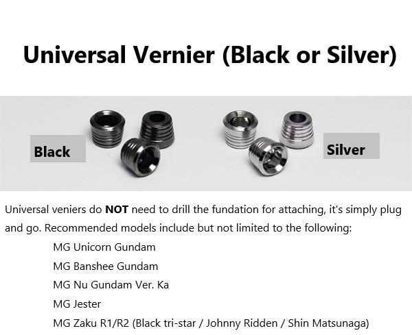 Universal Vernier Black and Sliver