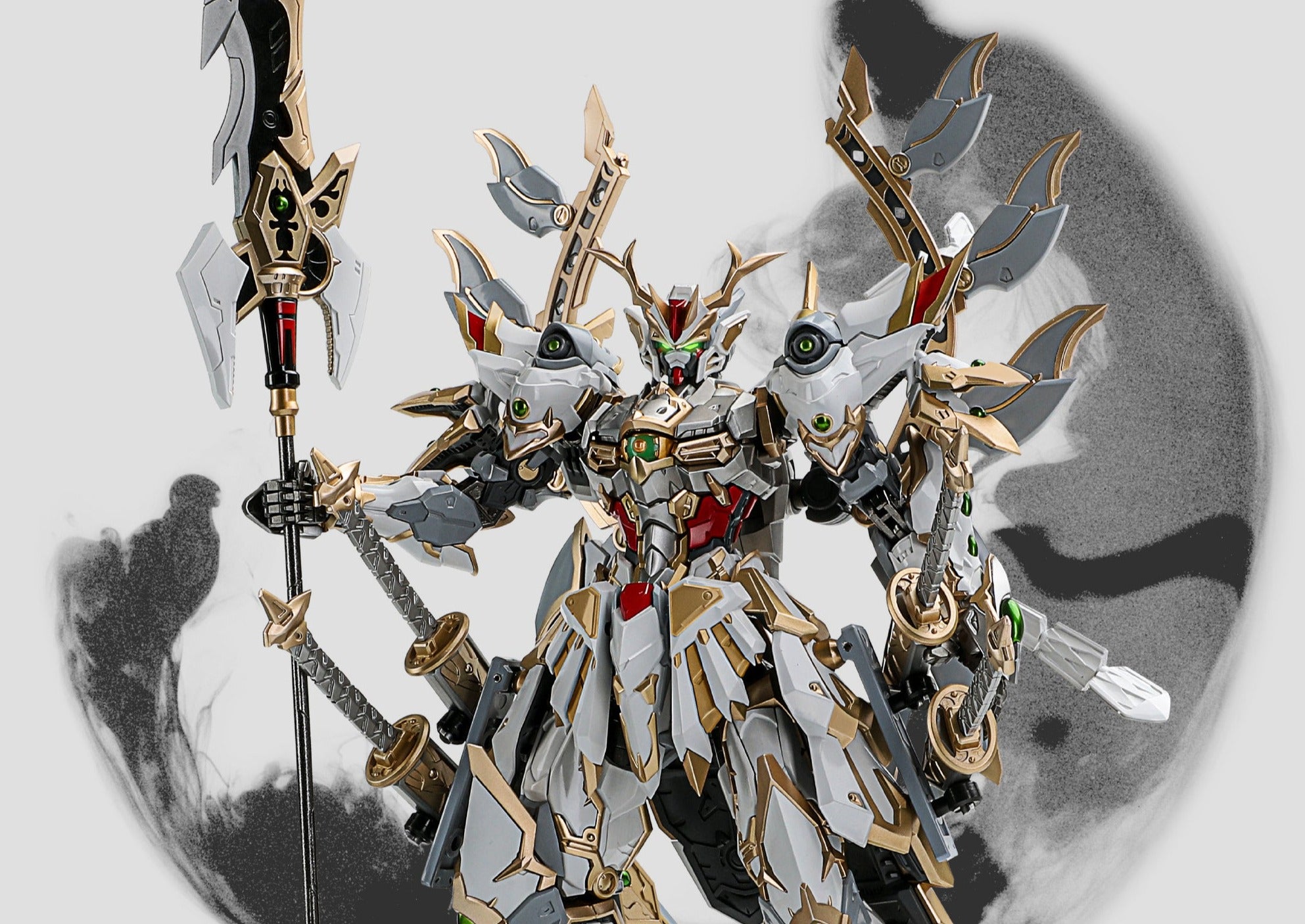 Tibetan Metal Build Green Dragon (White Ver.)