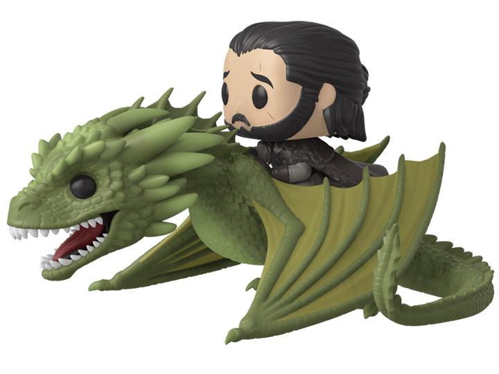 Pop! Rides: Game of Thrones - Jon Snow On Rhaegal W/ Pop Protector