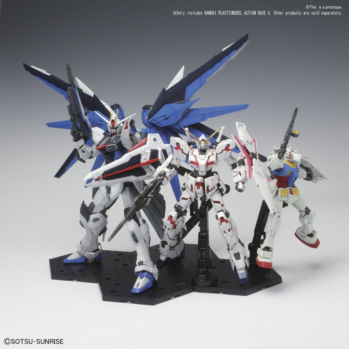 Action Base 4 Display Stand (1/144 & 1/100 Scale) - Black