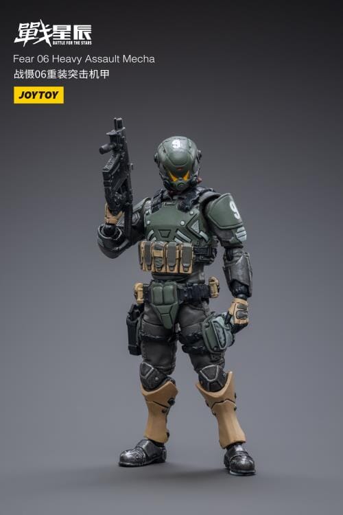 Battle for the Stars FEAR VI (Heavy Assault) With Pilot 1/18 Scale Figure Set