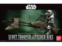 Star Wars Return of the Jedi Scout Trooper & Speeder Bike 1/12 Scale Model Kit