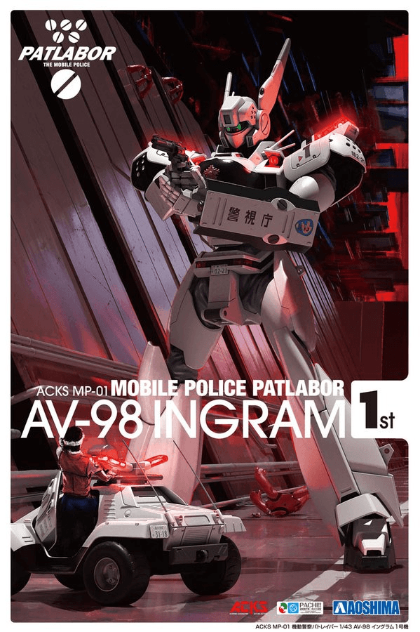 Mobile Police Patlabor AV-98 Ingram Unit 1 1/43 Scale Model Kit
