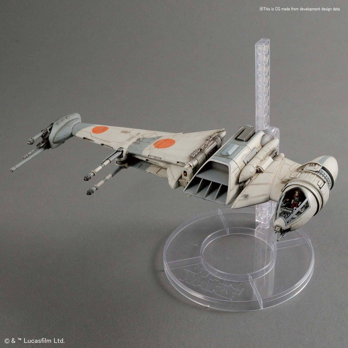 B-Wing Starfighter "Star Wars", Bandai Star Wars 1/72 Plastic Model