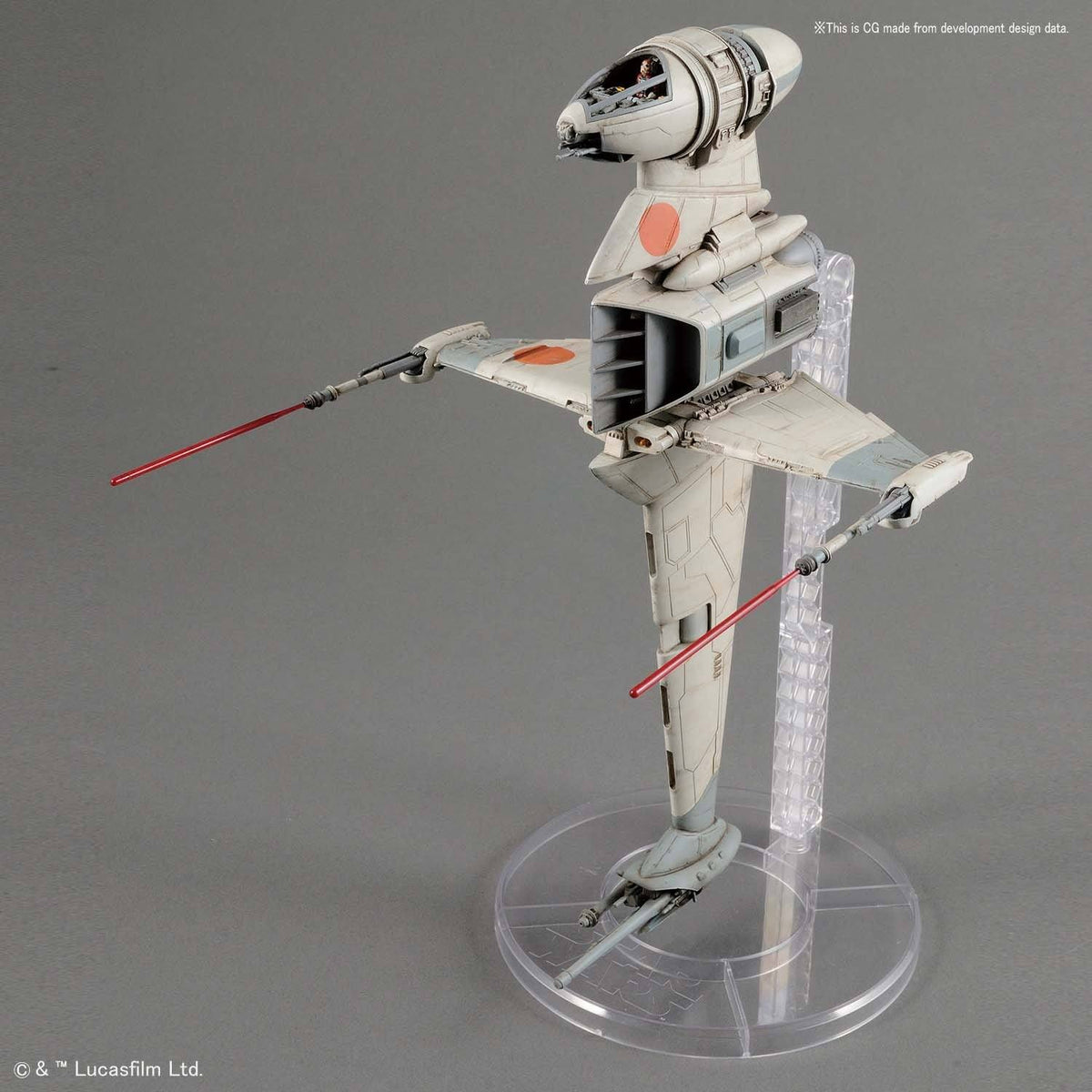 B-Wing Starfighter "Star Wars", Bandai Star Wars 1/72 Plastic Model