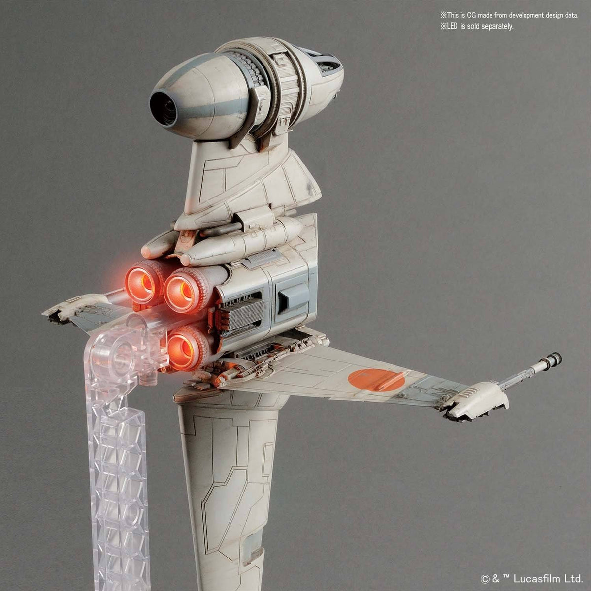 B-Wing Starfighter "Star Wars", Bandai Star Wars 1/72 Plastic Model