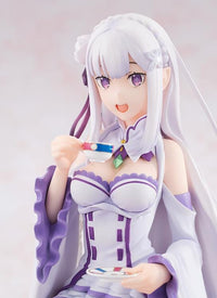 Re Zero Starting Life in Another World KD Colle Emilia (Tea Party Ver.) 1/7 Scale Figure (Reissue)