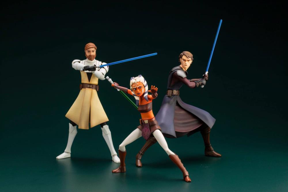 Star Wars: The Clone Wars ArtFX+ Obi-Wan Kenobi Statue (With Ahsoka Tano Piece)