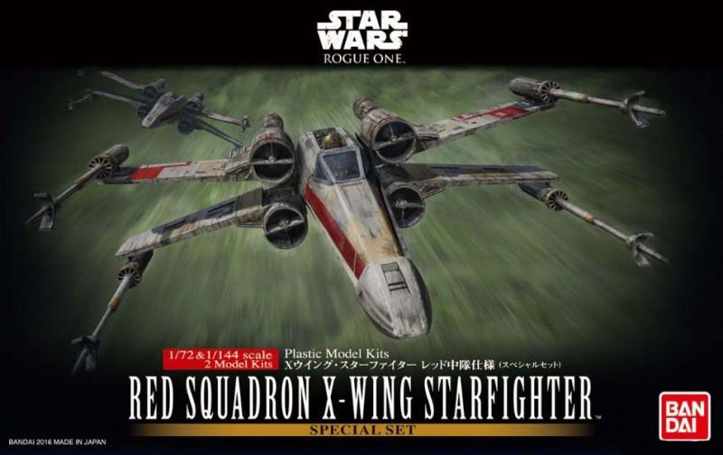 Bandai 1/72 1/144 Red Squadron X-Wing Starfighter Special Set