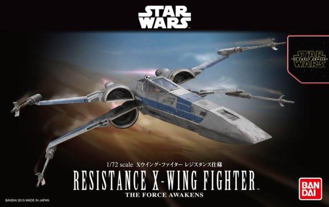 Resistance X-Wing Star Fighter "Star Wars: The Force Awakens", Bandai Star Wars 1/72 Plastic Model