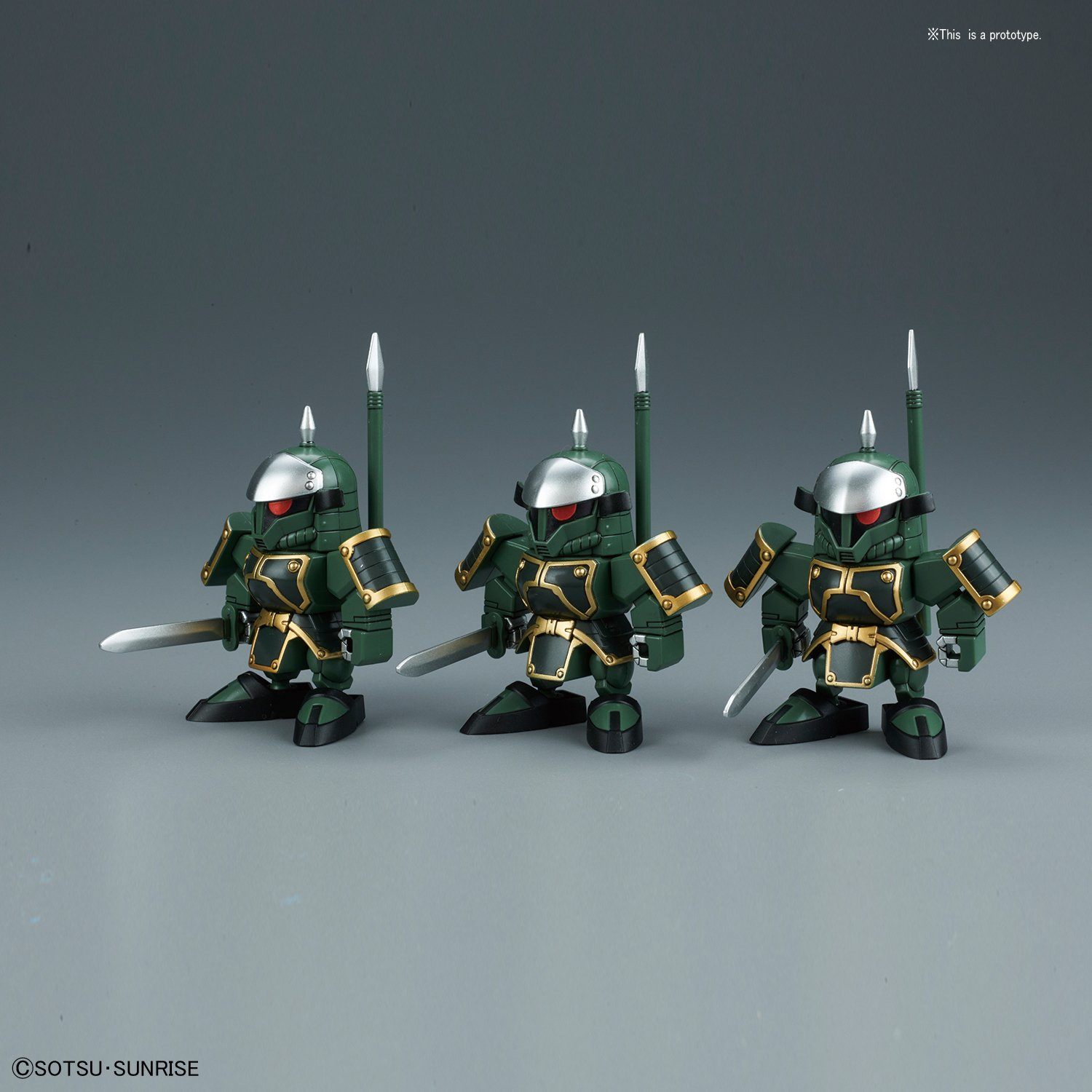 BB407 DongZhuo Zaku & BuDuiBing (DongZhuo Forces) "BB Senshi Sangokuden", Bandai SD