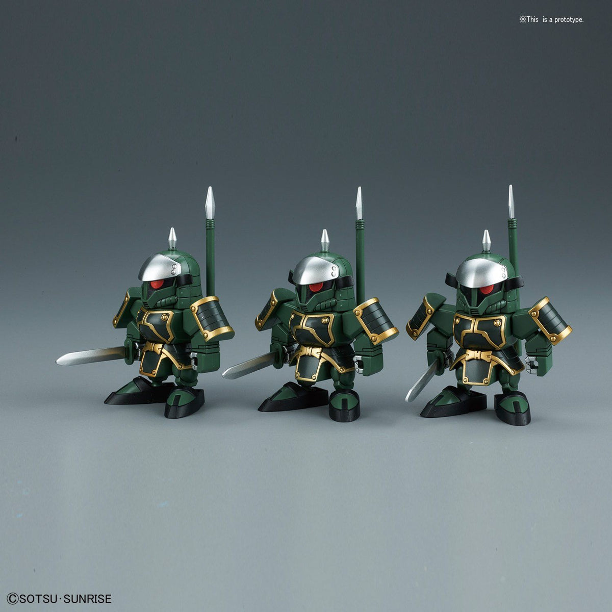 BB407 DongZhuo Zaku & BuDuiBing (DongZhuo Forces) "BB Senshi Sangokuden", Bandai SD