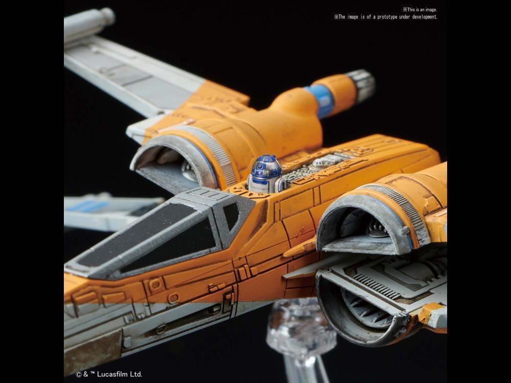 Star Wars Poe's X-Wing & X-Wing Fighter (The Rise of Skywalker) 1/144 Scale Model Kit Set