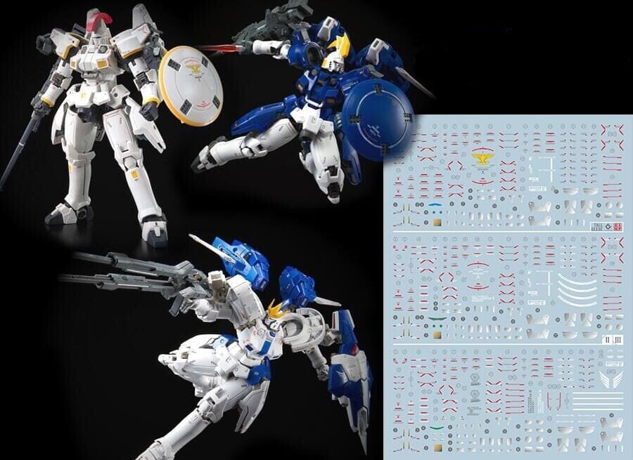 C21 RG Tallgeese I, II, & III Water Decal Sheet