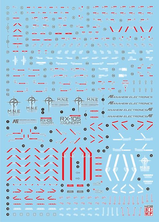C54 HG 1/144 Xi Gundam Enhanced
