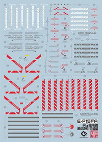 D02 PG 1/60 Unicorn Gundam Water Slide Decal