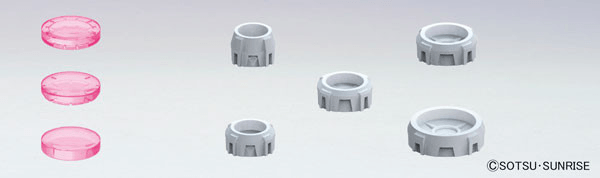 Non Scale Builders' Parts: MS Sight Lens 2 (Pink Ver) - USA Gundam Store