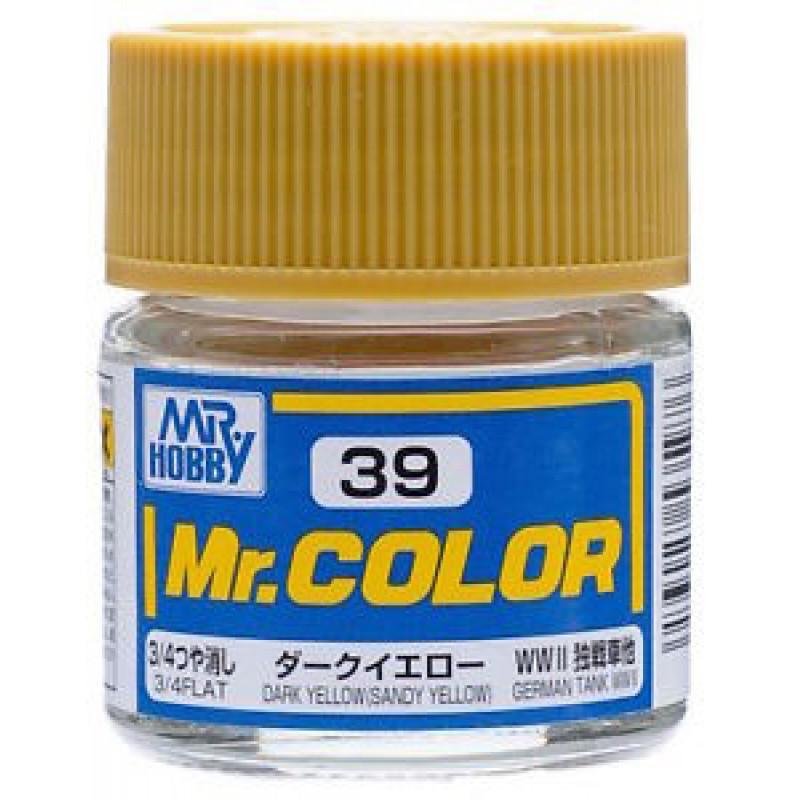 C39 Flat Dark Yellow - Sandy Yellow 10ml