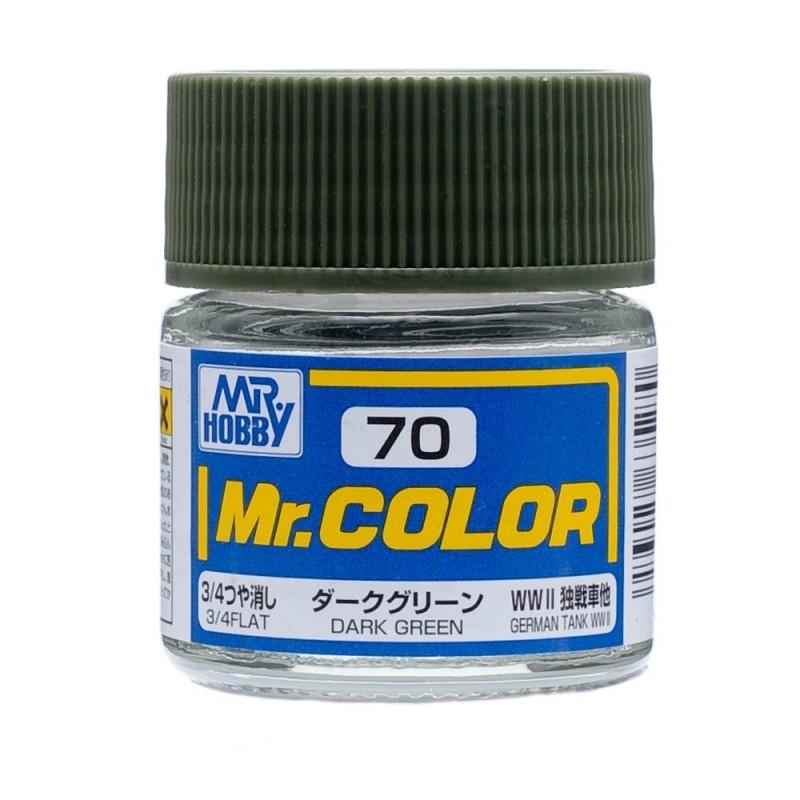 C70 Flat Dark Green 10ml