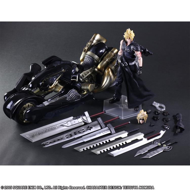 Final Fantasy VII: Advent Children Play Arts Kai Cloud Strife and Fenrir