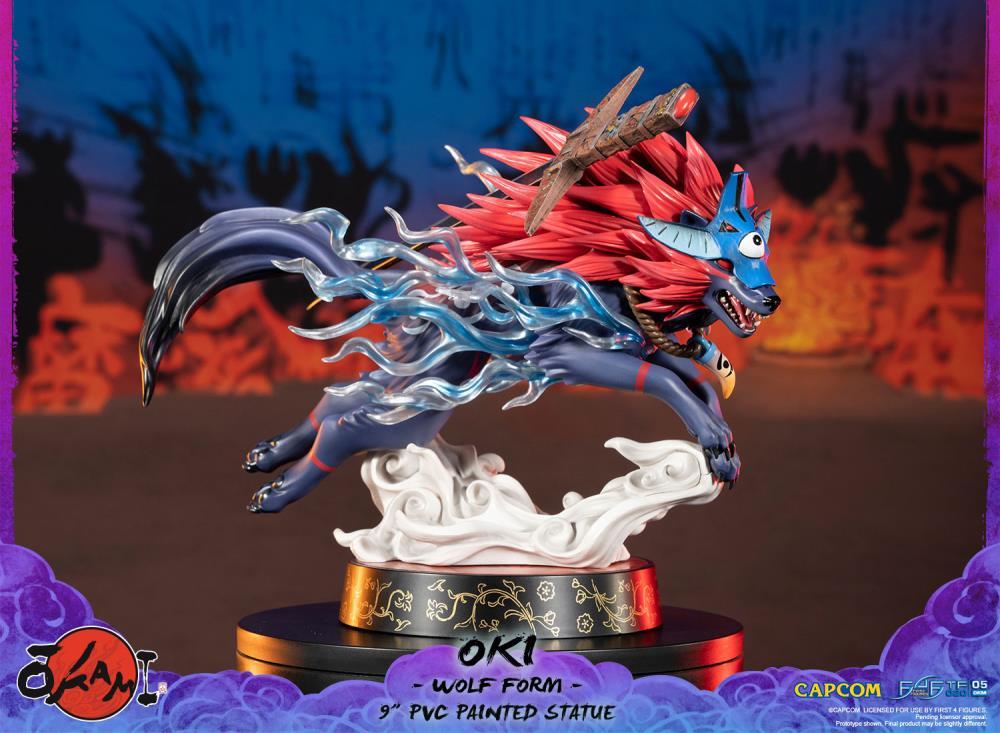 Okami Oki (Wolf Form) Statue