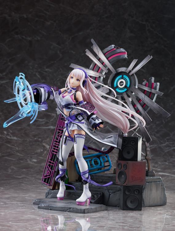 Re:Zero Starting Life in Another World Emilia (Neon City Ver.) 1/7 Scale Shibuya Scramble Figure
