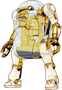 35 Mechatro WeGo Robots Cream Soda & Crystal Gold Model Kit Set