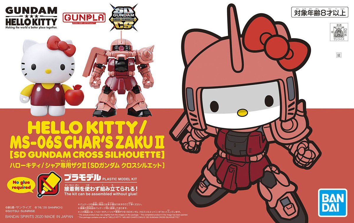 Hello Kitty x SD Gundam Cross Silhouette MS-06S Char's Zaku II
